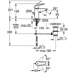 33265003 Eurosmart 2021 Смеситель однорычажный для раковины, S-Size, хром (замена 33265002) 250_100_1440236