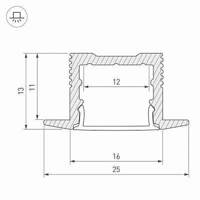 Профиль встраиваемый Arlight SL-SLIM 036040 400_400_1896302