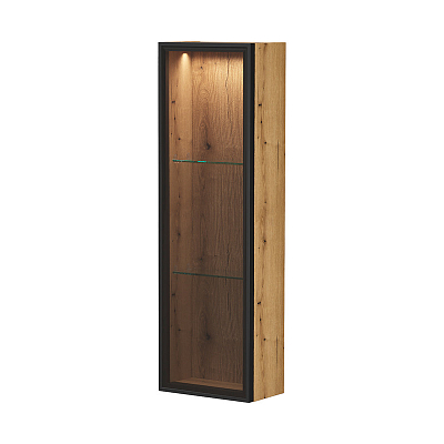 Шкаф EQUIL со стеклом Strong 25, подвесной, 1 дв., дуб эвок (sSTRONG25.1D.R/L-36) 400_400_2899398