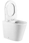 Унитаз приставной IBERICA BLANCA BURGOS ALTO Rimless белый, сиденье полипропилен (IB.BRA.131.1B1) 250_100_2900553