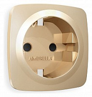 Накладка для розетки с заземлением и со шторками Ambrella Volt OMEGA OP6070 500_191_2307755