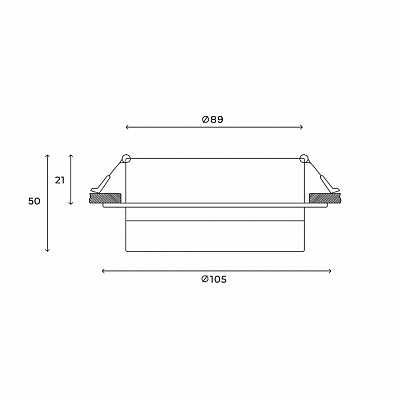 Встраиваемый светильник Hesby Lighting Nimbus HSBL_0129 400_400_2040029