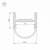 Профиль накладной Arlight ARH-WIDE-H20-2000 ANOD 018859 100_100_662234
