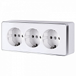 Розетка с заземлением и со шторками Werkel Gallant (белая) W5073101 250_100_2129566