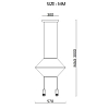 Подвесной светильник Imperiumloft Via Wireflow polyhedral Via01 100_100_1985517