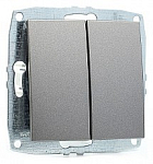 Выключатель двухклавишный без рамки Mono Electric Despina / Larissa 500-002425-102 250_100_Array