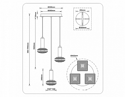 Подвесной светильник Ambrella Light LH LH31011 400_400_2030750