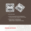 Розетка Ethernet RJ-45 без рамки Arte Milano am-217 217.45-2.silver 100_100_2167888