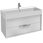 EB1668-J5-J5 VIVIENNE Тумба для раковины 100 см, к. белый блестящий, ф. белый блестящий 250_100_Array