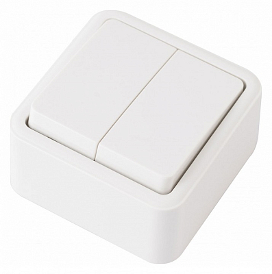 Выключатель проходной двухклавишный Arte Milano 310 310.32-2.white 400_400_2168047
