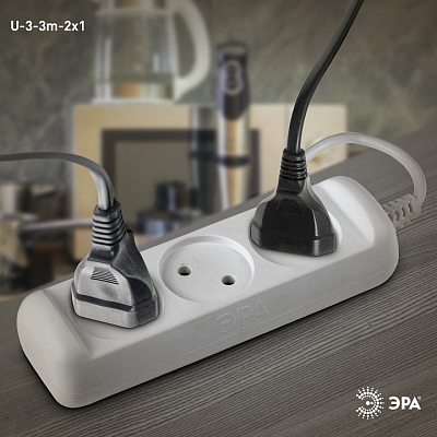 Удлинитель Эра  U-3-3m-2x1 400_400_2404395