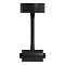 ST1602.409.00 Потолочное крепление с прямым соединителем ST-Luce Черный ТЕХНО