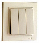 Выключатель трехклавишный Mono Electric Despina 102-170022-114 250_100_Array