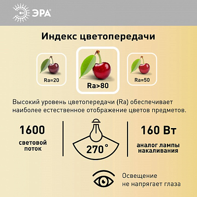 Лампа светодиодная Эра  E27 20Вт 4000K LED POWER T80-20W-4000-E27 400_400_2473519