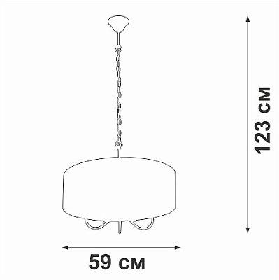 Подвесной светильник Vitaluce V3983 V3983-0/5 400_400_606869