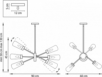 Люстра на штанге Lightstar Crotone 690063 400_400_1716918