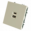 Розетка 2хUSB type A и C без рамки Stekker Эмили 49879 100_100_2160097