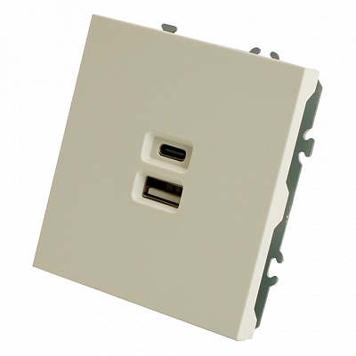 Розетка 2хUSB type A и C без рамки Stekker Эмили 49879 400_400_2160097