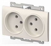 Розетка двойная без заземления, без рамки Elbi Eleсtriс Zena Vega 609-010200-908 250_100_2195061