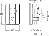 E98720-CP SINGULIER смеситель Смесители для ванны (внешняя часть) 100_100_2415054