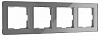 Рамка на 4 поста Werkel Acrylic (графит) W0042704 100_100_2296976