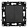 Выключатель для жалюзи без рамки Arte Milano 217 217.38-2.black 100_100_2302743