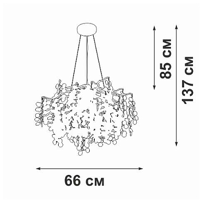 Подвесная люстра Vitaluce V2832 V2832-1/7S 400_400_2864285