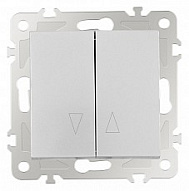 Выключатель для жалюзи без рамки Arte Milano 206 206.38-2.silver 500_191_2302673