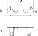 AQ4102CR ЕВРОПА крючок двойной 250_100_2412117