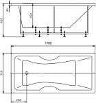 Феникс-170 пустая с фр.экр. (слив слева) ПРОДАЕМ ИЗ НАЛИЧИЯ 250_100_2421190