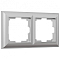 Рамка на 2 поста Werkel Fiore (серебряный) W0022206