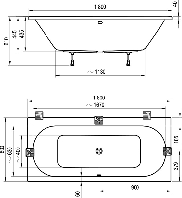 Ванна CITY SLIM 180х80 белая 400_400_2733213