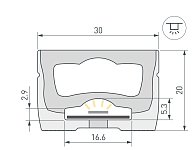 Профиль накладной гибкий Arlight WPH-FLEX 062408 250_100_3084864