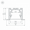 Профиль Arlight S2-LINIA55-F-2500 ANOD+OPAL 021176 100_100_2132287