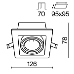 Встраиваемый светильник Technical DL008-2-01-B 250_100_2209753