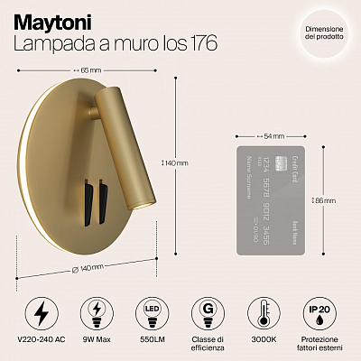 Бра Maytoni Technical Ios 176 C176-WL-01-6W-MG 400_400_2862727