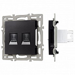 Розетка двойная RJ-12 и Ethernet RJ-45, без рамки Arlight SCT 045337 250_100_Array