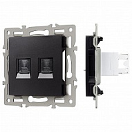 Розетка двойная RJ-12 и Ethernet RJ-45, без рамки Arlight SCT 045337 500_191_2220915