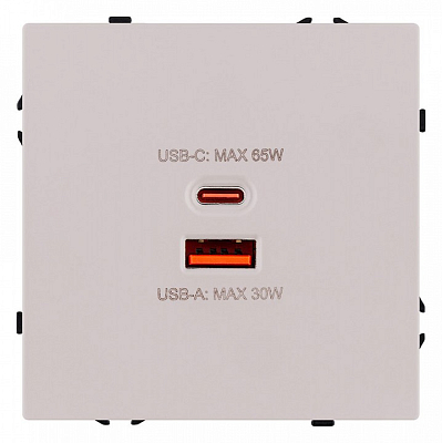 Розетка 2хUSB type A и C без рамки Kollinger Eclipse EC-024CM 400_400_3118750