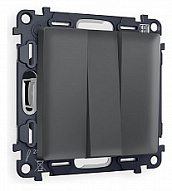 Выключатель трехклавишный без рамки Ambrella Volt ALFA MA905010 500_191_2307101