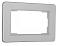 Рамка для двойной розетки Arte Milano am-502.16 502.16-double.silver