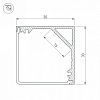 Профиль накладной Arlight SL-KANT-H30-2000 ANOD 019333 100_100_1887197