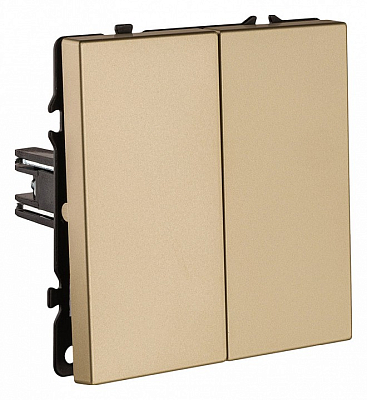 Выключатель двухклавишный без рамки Kollinger Eclipse EC-025GD 400_400_3106492