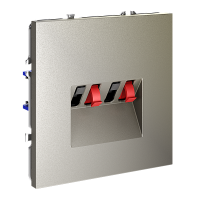 Розетка акустическая встраиваемая VOLTUM S70 4-местная, (шелк) 400_400_789895