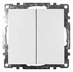 Выключатель двухклавишный без рамки Stekker Катрин 39300 250_100_Array