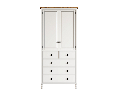 Шкаф двухстворчатый "Odri" с 5 ящиками арт od2127KR5 400_400_1934960