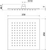 AQ2076MB квадратный верхний душ 250*250*7 мм, матовый черный 100_100_2411333