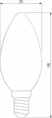 Лампа светодиодная Elektrostandard Свеча F E14 9Вт 3300K a049062 400_400_1772175