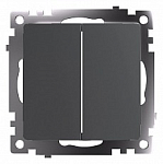 Выключатель двухклавишный без рамки Stekker Катрин 49411 250_100_Array