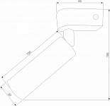 Бра Eurosvet Pitch 20143/1 LED черный 250_100_1812702